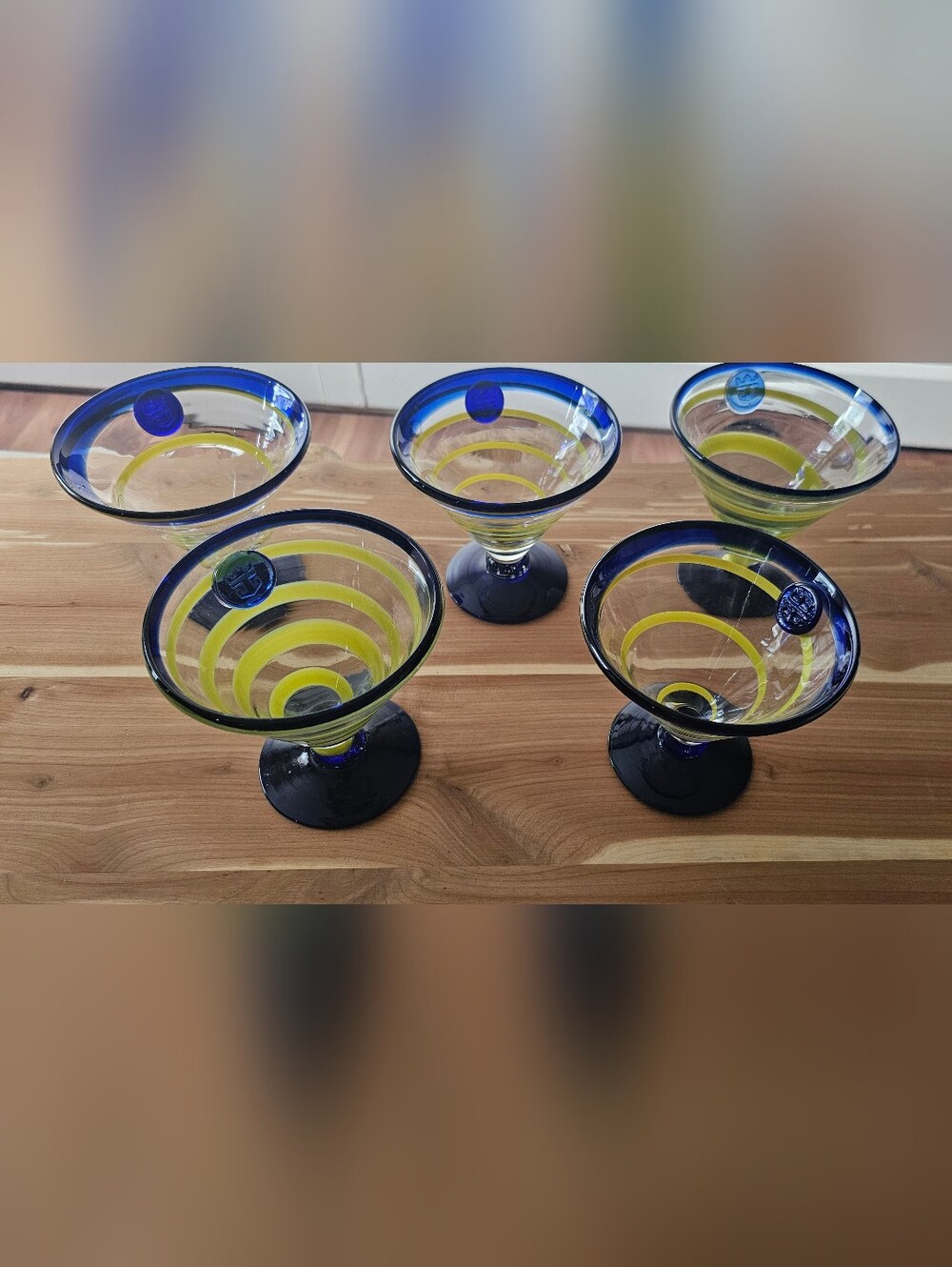 Kosta Boda Margarita Martini Glasses Royal Caribbean